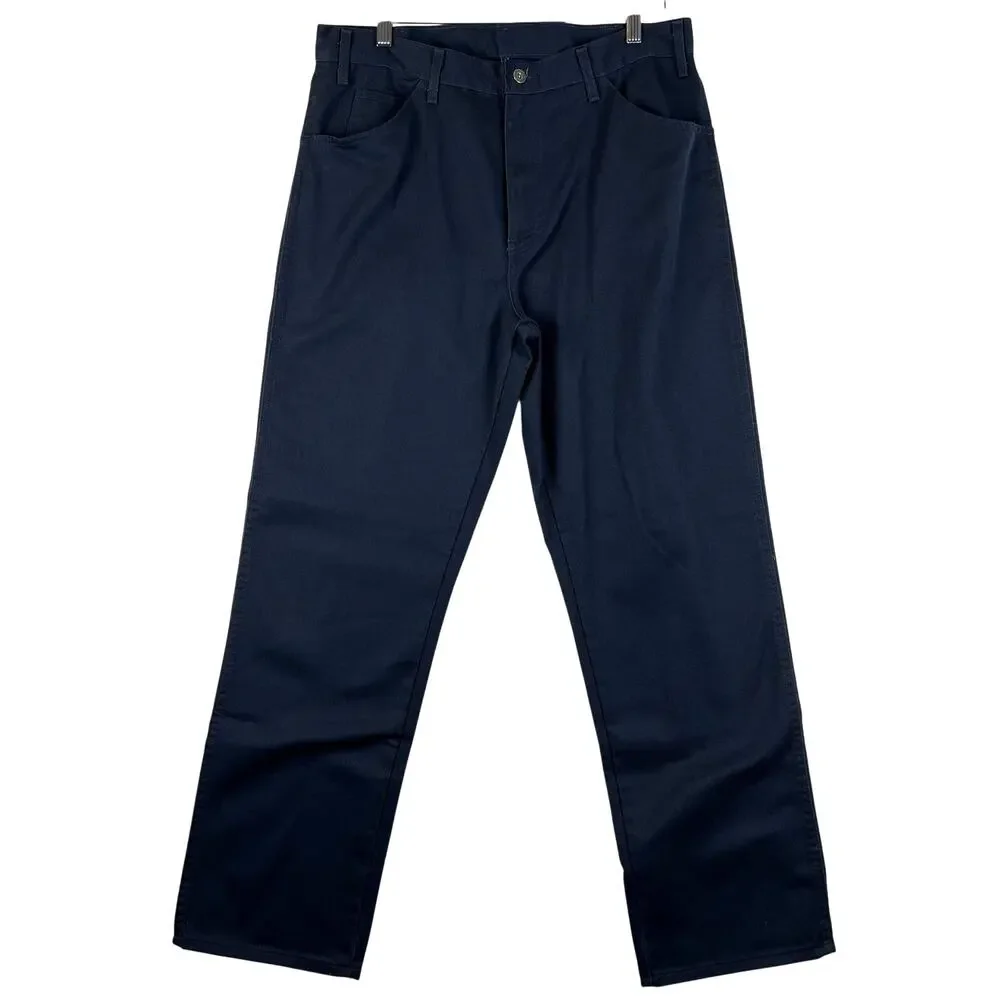 Dickies Pants Mens 36x32‎ Carpenter Utility Workwear Navy Blue Painter